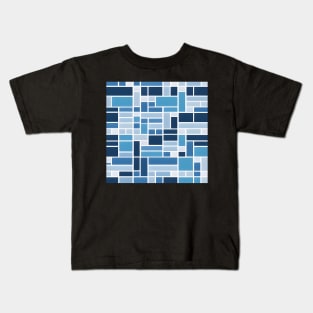 Blue geometric pattern Kids T-Shirt